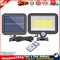 IP65 Solar Wall Light Remote Control Motion Sensor Outdoor Lamp (100LED) Newly