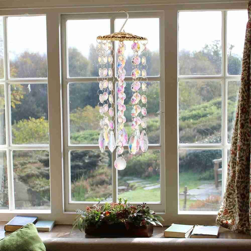 Decoration Garden Decor Hanging Ornament Crystal Pendant Handmade Wind Chimes