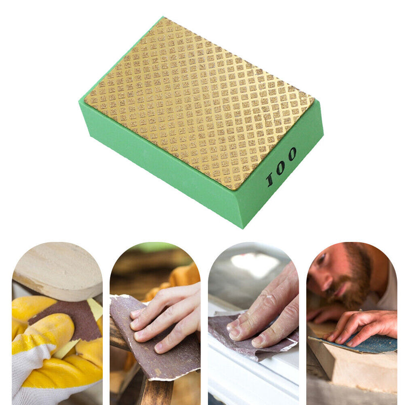 Diamond Hand Polishing Pad Stone Wiper Glass Polishing Grinding Block Marble