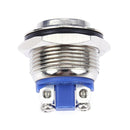 19mm 250V High Round Head Current Stainless Steel Button Switch Waterproof Boat Aut