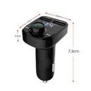 Display Car Kit FM Transmitter MP3 Player 2 USB Charger Fast Charger Adapter