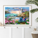 Seaside Lighthouse Diamond Painting Kits Full Square Drill Wall Art Decor (2)