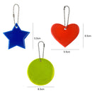 Safety Reflector Pendant Keychain Reflector Pendant Kit - Star Round Love