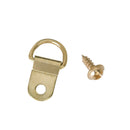 50Pcs D Rings with Screws for Picture Framing Frame Hanging Hanger Crafts DIY