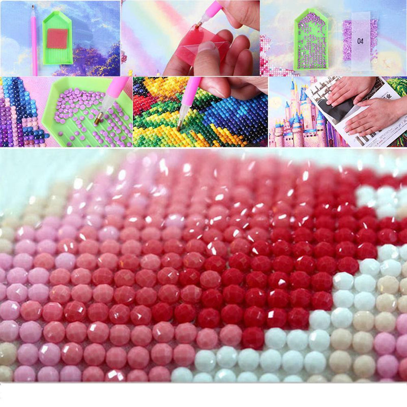 30x30cm 5D Diamond Painting DIY Rose Red Painting Cross Stitch Needlework