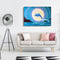 Moon Dolphin Frameless Picture Oil Paint By Numbers Hand Painted Picture Kit
