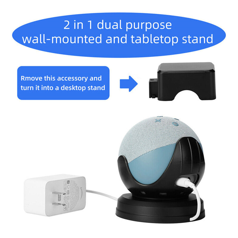 Speaker Wall Mounted Bracket Space Saving Hanging Holder for Echo Dot 4th Gen
