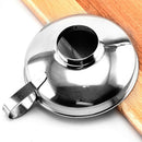 Wide Mouth Liquid Funnel Stainless Steel Canning Flask Hopper Filter (S)