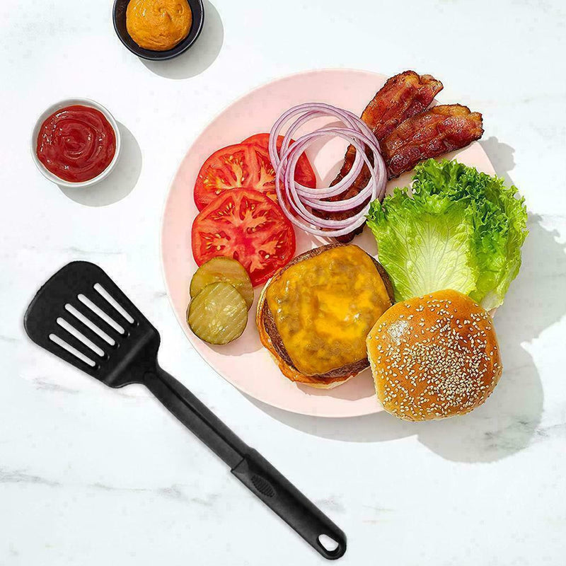 Slotted Turner Nylon Non Stick Spatula Heat Resistant Tool Cooking T1E6 T2M2