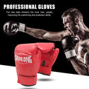 2pcs Muay Thai Karate Punching Gloves PU Boxing Training Gloves (Red) Newly