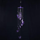 Butterfly Bell Wind Chimes Creative Home Yard Garden Hanging Decor(Purple) Newly