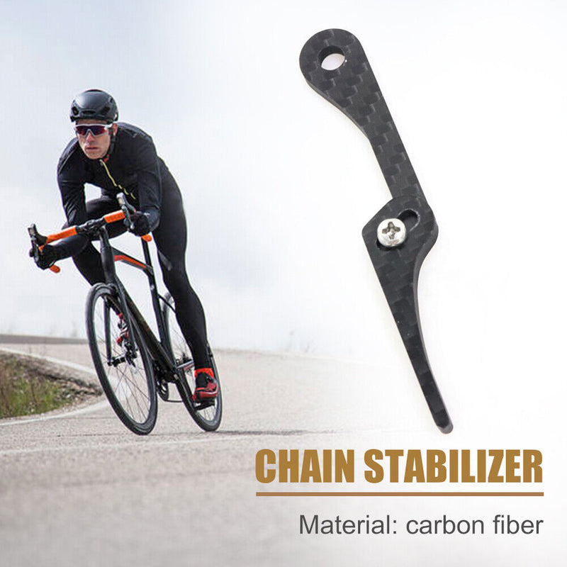 Road Bicycle Wide Narrow Chain Guide Protector Anti-Drop Stabilizer Black