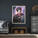 Full Round Diamond Painting DIY Kit Japanese Geisha 5D Rhinestone Mosaic Picture