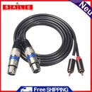 HIFI 2XLR Female to 2RCA Male Plug Dual Mixer Microphone Stereo Audio Cable Cord