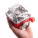 Portable Outdoor Camping Picnic BBQ Gas Furnace Foldable Snap-Type Square Stove