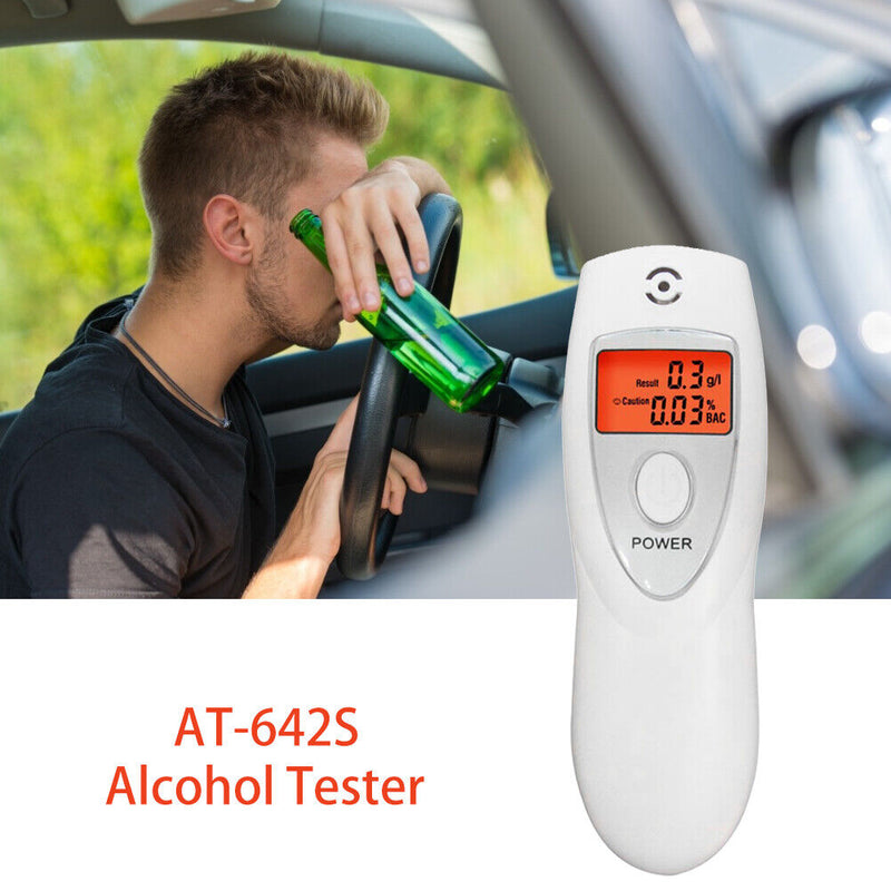 Digital Breath Alcohol Analyser Breathalyzer Tester Inhaler Alcohol Meter