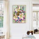 Full Round Diamond Painting Lilies Rhinestone Mosaic Home Wall Art Craft Decor