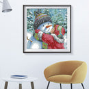 Partial Cross Stitch 11CT Kiss Snowman Counted Embroidery DIY Needlework Ki