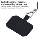 Universal Mobile Phone Lanyard Cellphone Rope (Black Green + Black Card) Newly