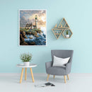 5D DIY Seaside Lighthouse Full Square Diamond Painting Mosaic Picture Decor Kit