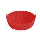 #A Silicone Air Fryer Pot Bakeware Reusable Environmentally for Oven Steamer Coo