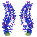 25cm Fish Tank Simulation Water Plants Aquarium Grass Weed Plants (Purple) Newly