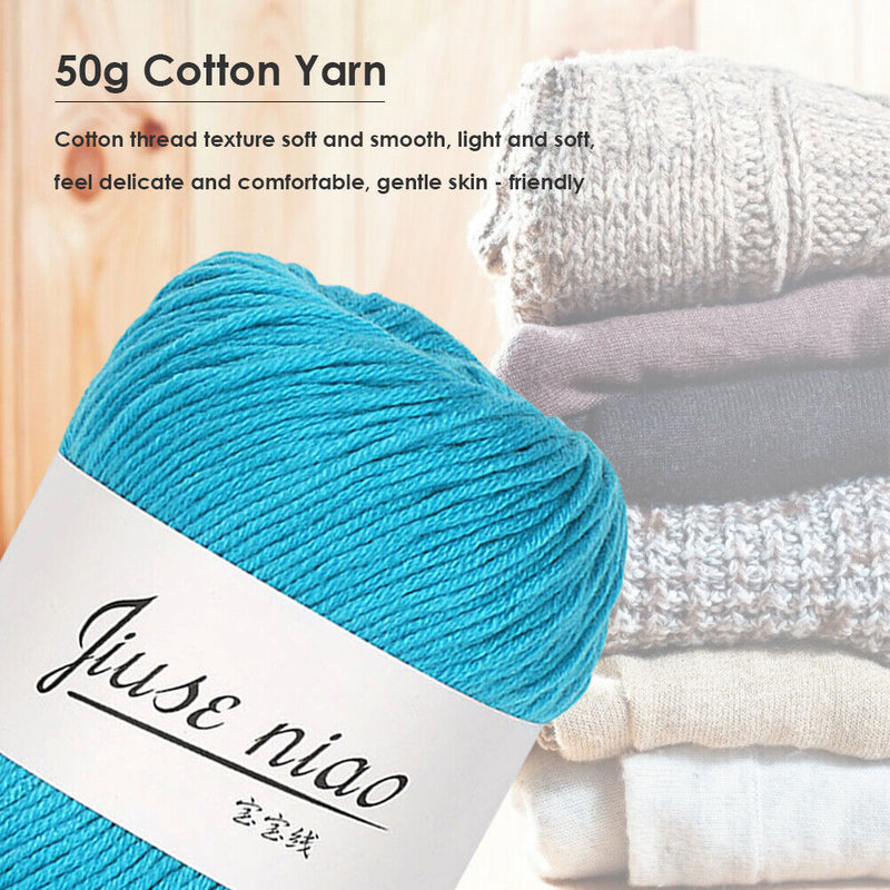 50g/roll 6-strand Cotton Yarn for Crochet Knitting DIY Thread Material (13)