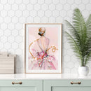 Wedding Girl 5D DIY Part Drill Speical Shaped Diamond Painting Cross Stitch