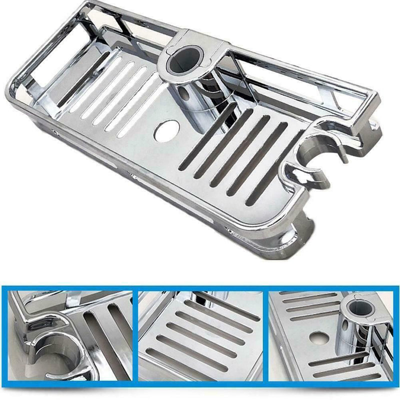Bathroom Shelf Shower Pole Storage Rack Organiser Tray U Holder K C0H6