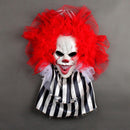 Horror Clown Garland Door Hanging Garland Decor Halloween for Festival Party`