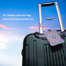 DIY Special Shaped Diamond Painting Mandala Leather Luggage Boarding Pass Newly