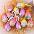 Decor Kids Gifts DIY Crafts Hanging Ornaments Hand Painted Easter Eggs Foam