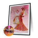 5D DIY Part Special Shaped Drill Diamond Painting Lady Kit Drawing (Y093) Newly
