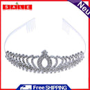 Broadroot Bride Crystal Crown Heart Headdress Wedding Party Romatic Elegant L