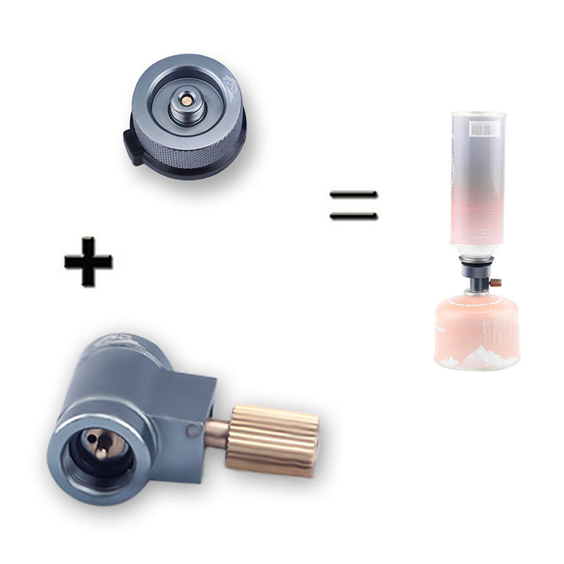Gas Tank Adapter without Pressing - Keep Fire Going & Stove Working for Outdo