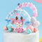 Wedding Soft Cake Flags Cloud Balloon Cake Topper Baby Shower Pompom Cloud