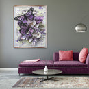 DIY Two Butterflies Full Round Drill Diamond Painting Rhinestone Handwork Newly