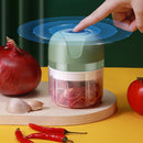 250ml Mini Electric Garlic Chopper Ginger Masher Vegetable Crusher (Green)