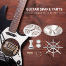 8pcs/set Resonator Cone Soundhole Screens Spider Bridge Saddle for Dobro Guitar