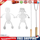 Outdoor Barbecue Fork Hot Dog Guys Grill Boy Girl Skewer Roaster Cooker (C)