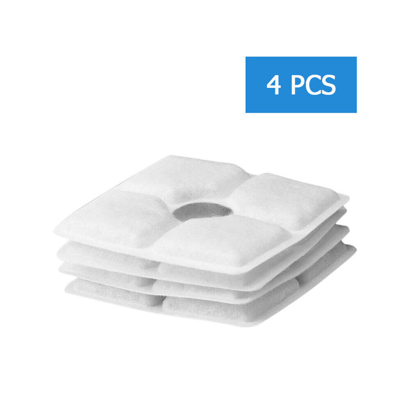 Pet Fountain Dispenser Filter Replacement Activated Carbon Filter (4pcs)