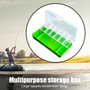 11 Compartments Fishing Box Double Layer Lure Hook Storage Case (Green)