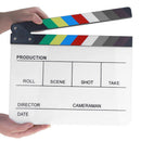 Acrylic Colorful Director Video Scene Clapperboard Movie Film Clapper Cut P