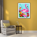 Diamond Painting Flamingo Full Round Drill Picture of Rhinestone DIY Drawing