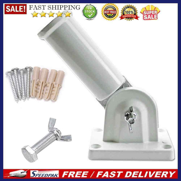 Flag Holder Aluminum Adjustable Wall Mounted Flagpole Angle Bracket Stand B