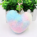 Fashion Cute Love Ladies Jewelry Pendant Colorful Key Chain Furball