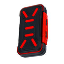 Fishing Waterproof Fish Tackle Box Double-Side Hook Bait Case (Black Red M)
