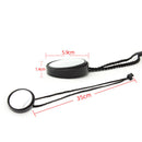 Diving Gear Scuba Diving 360 Degree Adjustable Mirror with Lanyard (Black) Newly