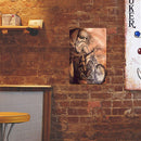 Ride Motorcycle Iron Art Poster Decor for Home Living Room Bar Pub Club Door