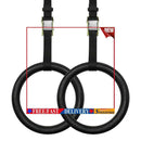 Fitness Ring with Adjustable Buckle Straps Non-Slip Gym Ring for Exercise